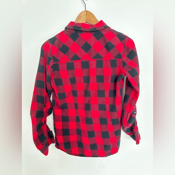 2 for $10 Streetwear Society Red and Black Checkered Shirt - Picture 3 of 3
